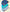 Three knit beanie hats in blue, turquoise, and light blue with brand logos on a white background.