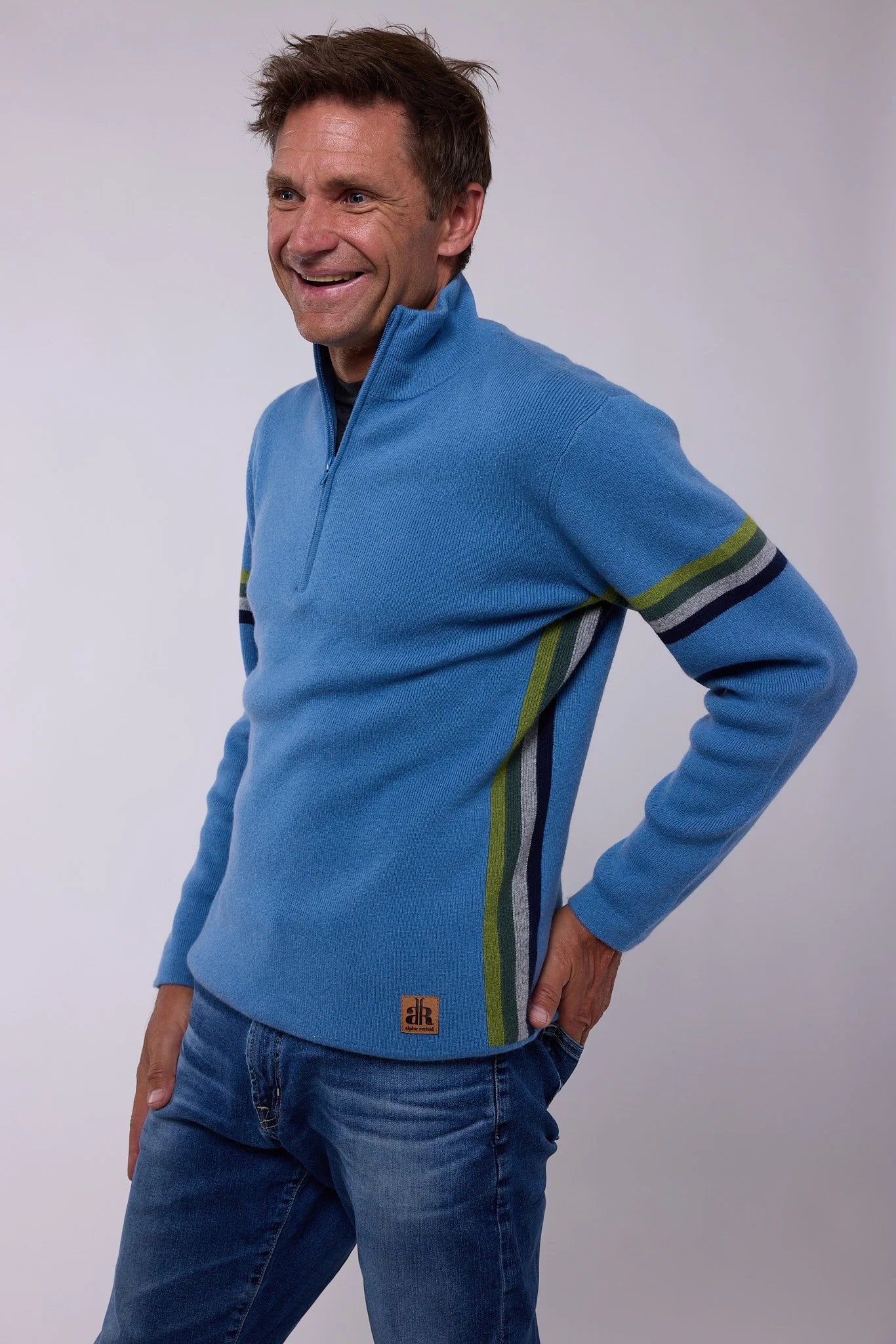 Men's Powder Day Cashmere Zip