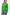 Person wearing a green sweater with blue jeans on a white background